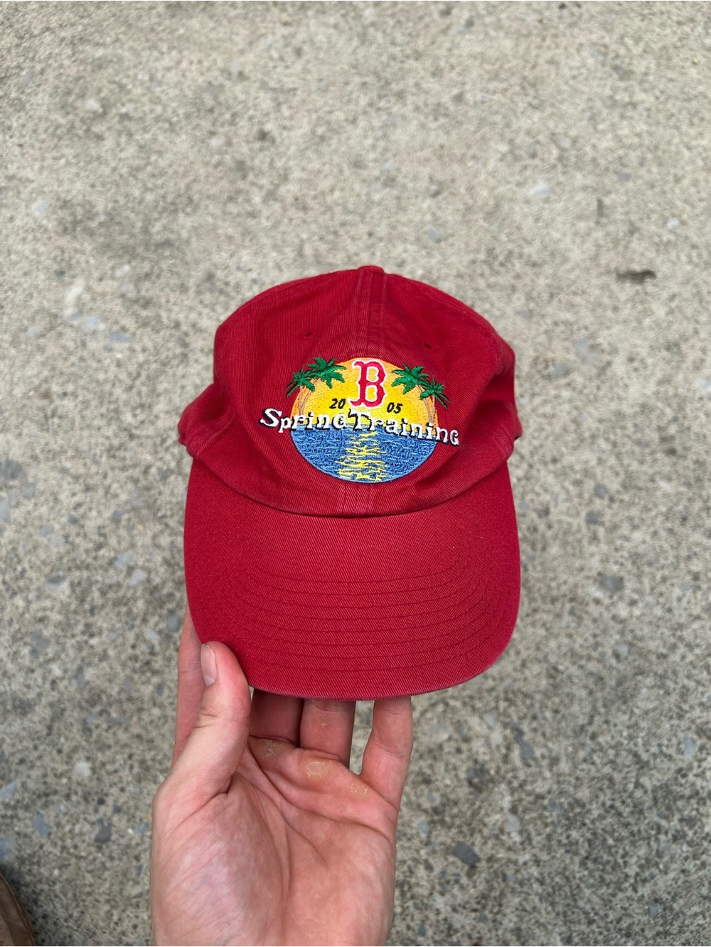Vintage RedSox 2005 'Spring Training' Embroidered Baseball Cap